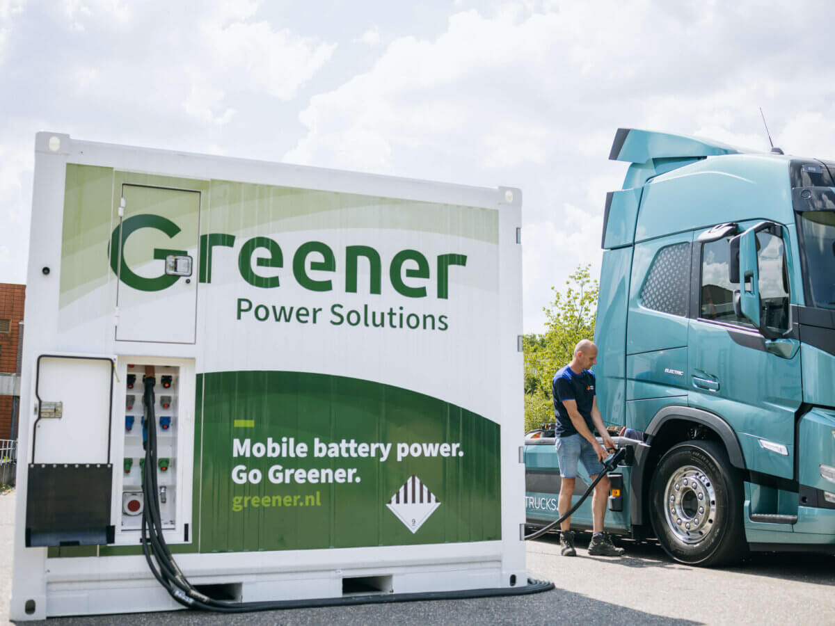 mobiele batterijen voor EV laden